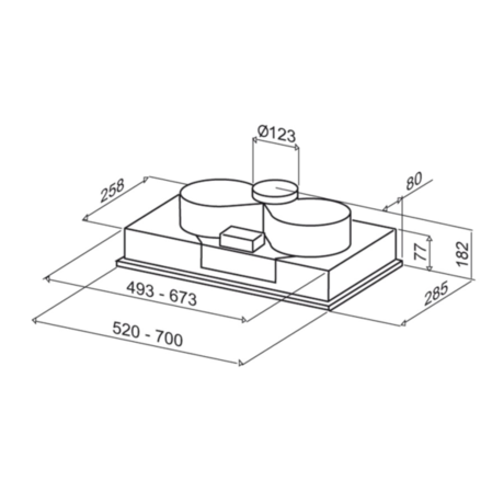 Вытяжка кухонная Best  BIBIONE MET 70