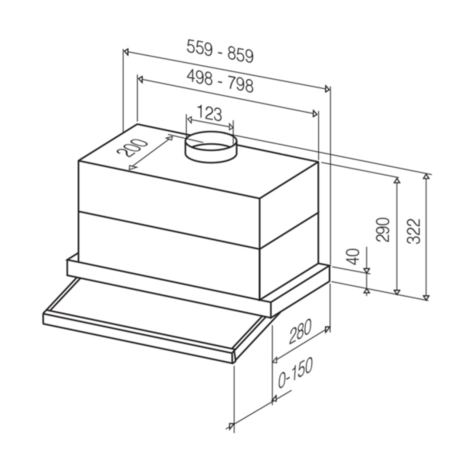Вытяжка кухонная Best  WITCH 60