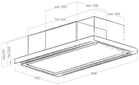 Вытяжка кухонная Elica CLOUD SEVEN IX/A/90