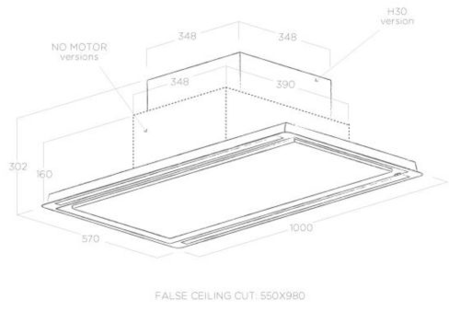 Вытяжка кухонная Elica HILIGHT H30 IX/A/100