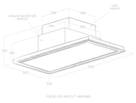 Вытяжка кухонная Elica SKYDOME H16 A/100