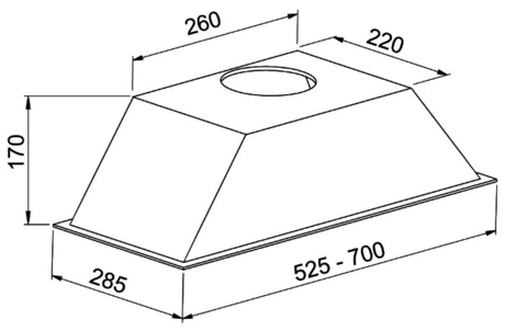 Вытяжка кухонная Zigmund & Shtain  K 006.71 B