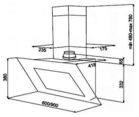 Вытяжка кухонная Teka  WISH Maestro DVT 650 B 