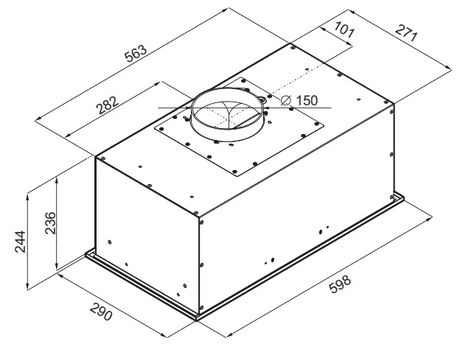 Вытяжка кухонная Maunfeld  CROSBY POWER 60 белый