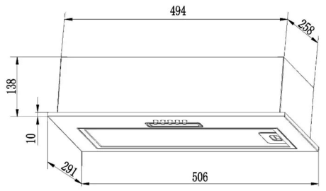 Вытяжка кухонная LEX GS BLOC LIGHT 600 White