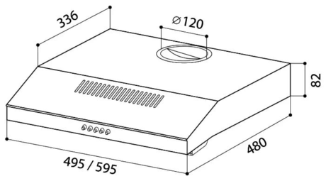 Вытяжка кухонная LEX S 500 Inox