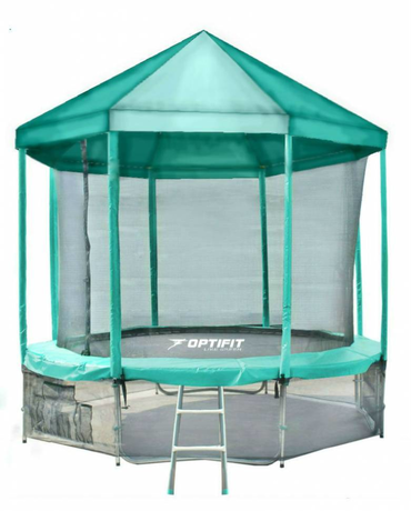 Батут Optifit  Like Green 16ft с зеленой крышей