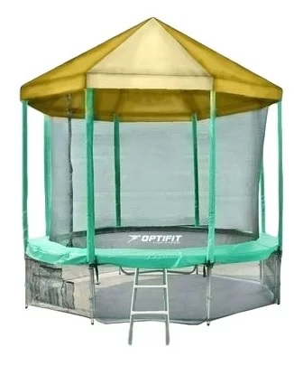 Батут Optifit  Like Green 16ft с желтой крышей