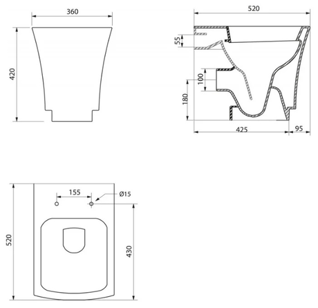 Унитаз BelBagno REGINA BB104CB