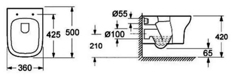 Унитаз BelBagno BB10134CH