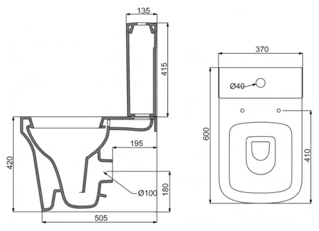 Унитаз BelBagno Marco (без бачка и сиденья)
