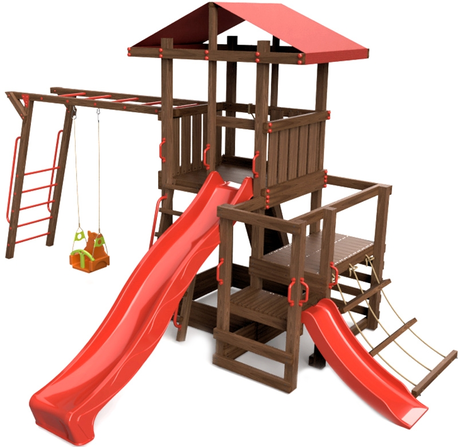 Детский городок Little Panda Непоседа 6 /150 красный