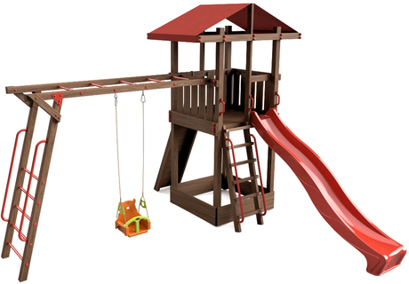 Детский городок Little Panda Непоседа 3/120 красный