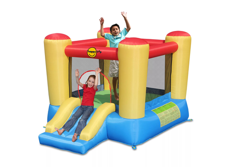 Надувной батут Happy Hop  с горкой 9520