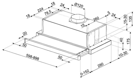 Вытяжка кухонная Smeg KSET61E2