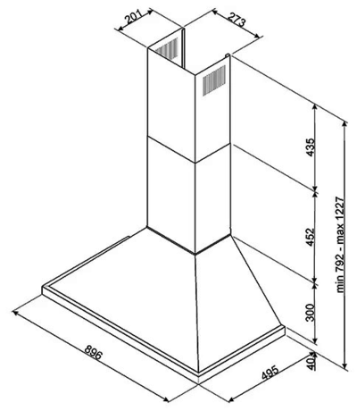 Вытяжка кухонная Smeg KPF9OR