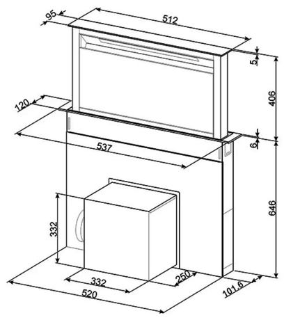 Вытяжка кухонная Smeg KDD60VXE-2