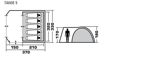 Палатка TREK PLANET  Tahoe 5 