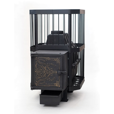 Печь НМК  Сибирь-18 с чугунной топочной дверцей