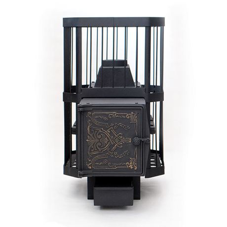 Печь НМК  Сибирь-18 с чугунной топочной дверцей