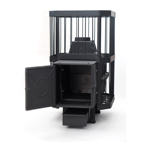 Печь НМК  Сибирь-18 с чугунной топочной дверцей