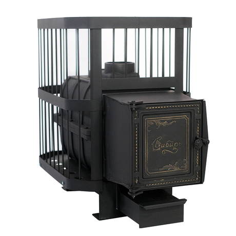 Печь НМК  Сибирь-18 чугунная дверка универсальная, под стекло (сетка)
