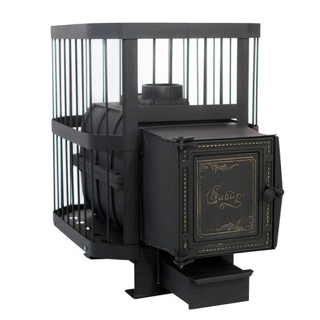 Печь НМК  Сибирь-18 чугунная дверка универсальная, под стекло (сетка)