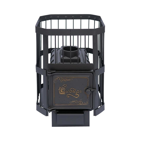 Печь НМК  Сибирь-15 чугунная дверка (сетка)