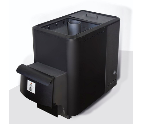 Печь НМК  Сибирь, со встроенным баком 50 л (6 мм)