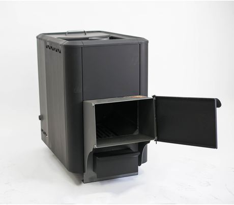 Печь НМК  Сибирь, со встроенным баком 50 л (6 мм)