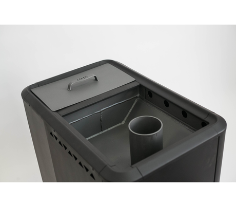 Печь НМК  Сибирь, со встроенным баком 50 л (6 мм)