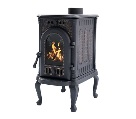 Печь НМК  СИБИРЬ-6 чугунная со стеклом