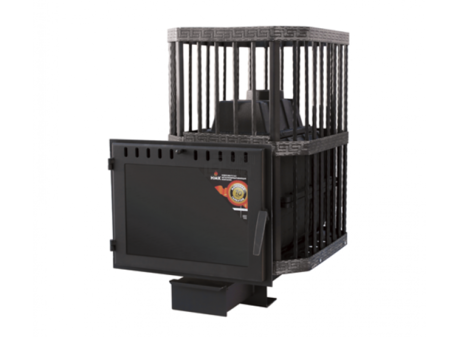 Печь НМК  Сибирь-24 панорамное стекло (сетка)