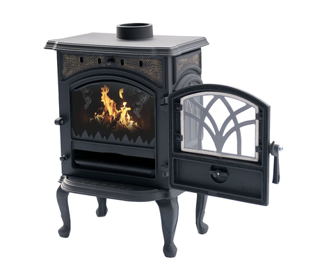 Печь НМК  СИБИРЬ-7 чугунная со стеклом