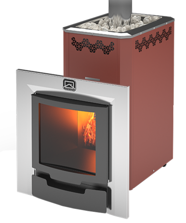 Печь Теплодар КУЗБАСС ОПТИМА-14 ТК Панорама 