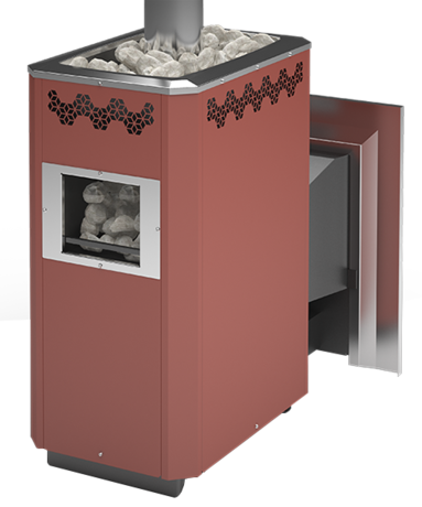 Печь Теплодар КУЗБАСС ОПТИМА-14 ТК Панорама 