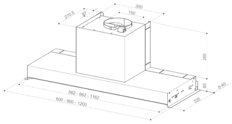 Вытяжка кухонная Faber  IN-NOVA Smart X A60