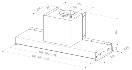 Вытяжка кухонная Faber  IN-NOVA Smart X A120