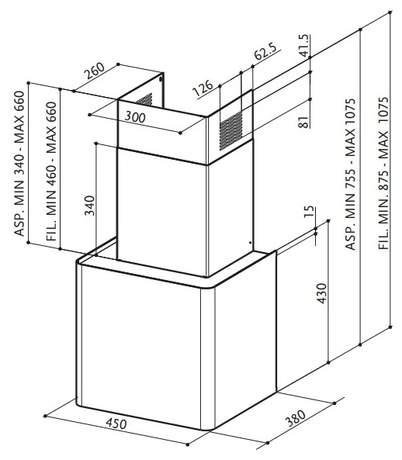 Вытяжка кухонная Faber  LITHOS EG6 YWI A45