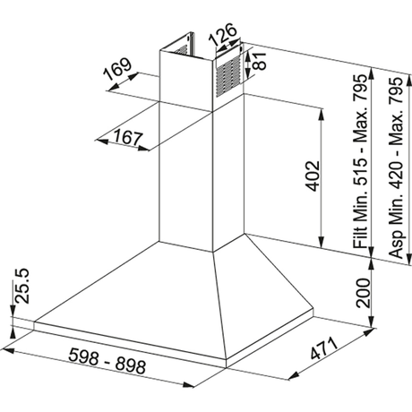 Вытяжка кухонная Franke  FJO 622 XS