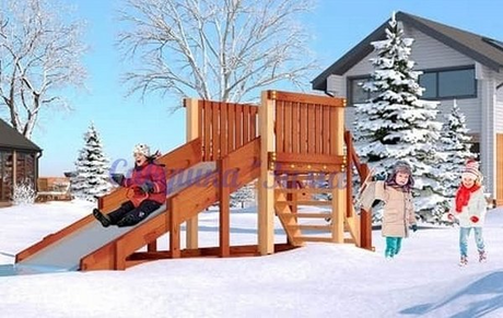 Зимняя горка Савушка Зима-1