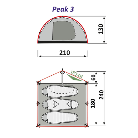 Палатка RockLand Peak 3