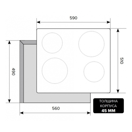 Варочная панель LEX EVE 640 WH