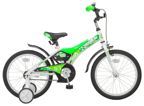 Велосипед STELS  Jet 18 Z010 (2018) черный/зеленый