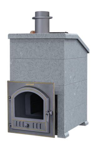 Печь Гефест ПБ-03П-ЗК (в облицовке Президент 1020/60, Талькомагнезит верх)