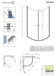 Душевое ограждение Radaway  EOS PDD 80 800*800*1970 37613-01-01N  