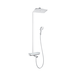 Душевая система Hansgrohe   Raindance Select Showerpipe хром/белая полочка 360 27113400