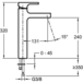 Смеситель Jacob Delafon  Strayt E98340-CP