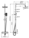 Душевая система WasserKraft A15502 Thermo  