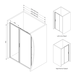 Душевое ограждение AM.PM   Gem Solo W90G-120-1-195BM